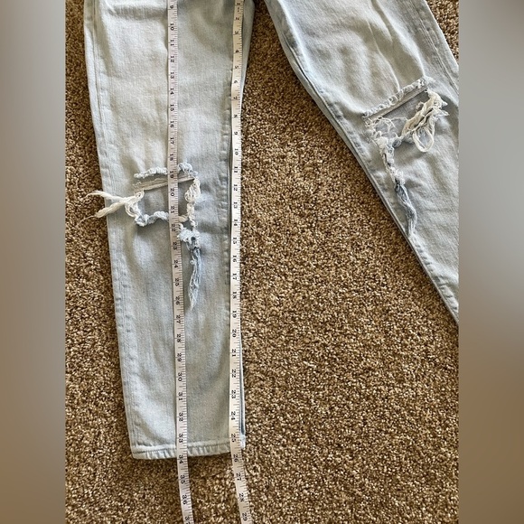 AG Adriano Goldschmied Ex Boyfriend Sloughy Slim Jeans Womens 25 R Ripped Skate - Picture 14 of 16